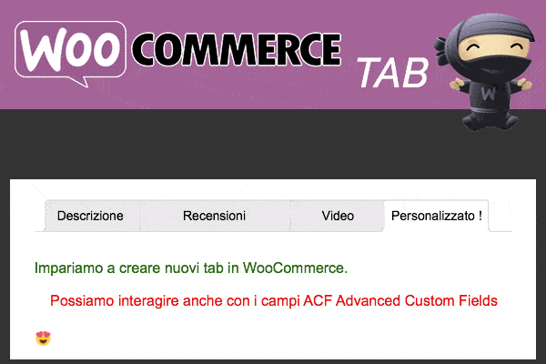custom woocommerce tab