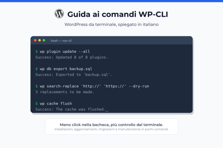 guida completa comandi wp cli
