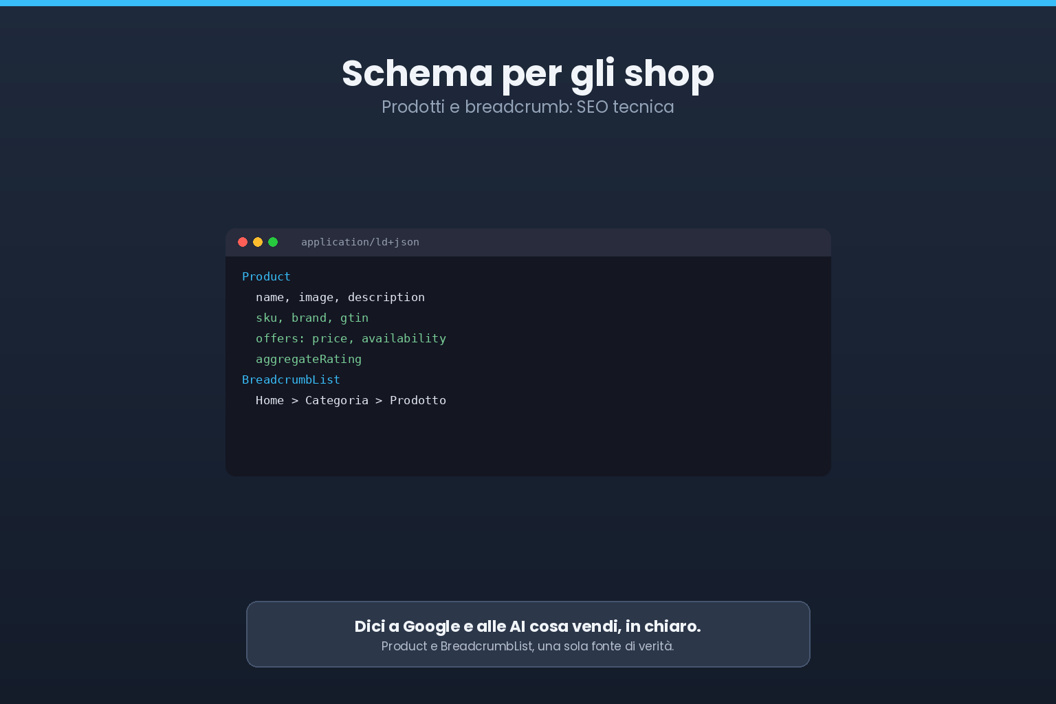 Schema Product e BreadcrumbList per un e-commerce WooCommerce
